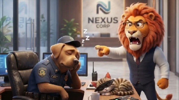 GUARD SO GAYA! 😂🐶 CHOR BHI SO GAYA! 😴 | Office Comedy #Shorts