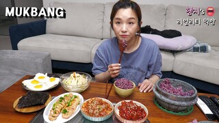 리얼먹방:) 젓갈먹방!! 명란젓,어리굴젓,낙지젓 & 돌솥밥 ★ ft. 계란후라이,백김치,김ㅣSalted octopus & oystersㅣREAL SOUNDㅣASMR MUKBANGㅣ