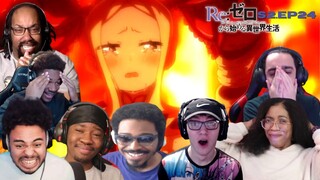 CHOOSE ME !! RE ZERO SEASON 2 EPISODE 24 | 49 BEST REACTION COMPILATION