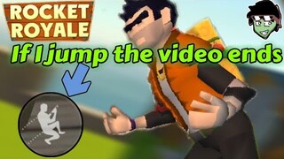 Rocket Royale: If I jump the video ends...