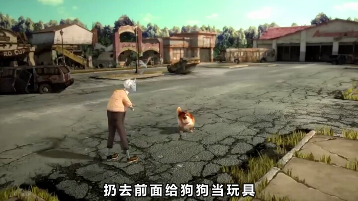 Ini adalah seekor anjing kecil yang setia, bahkan jika berubah menjadi zombie pun tetap akan mengiku