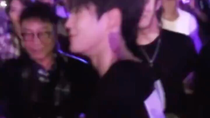 Jaehyun dancing energetically in front of Lee Soo-man