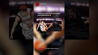 These two went Ultra Instinct while playing Basketball🔥 #basketball #anime #sportsanime #shorts