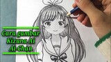 Cara menggambar Kizuna Ai/Ai-chan | how to draw anime