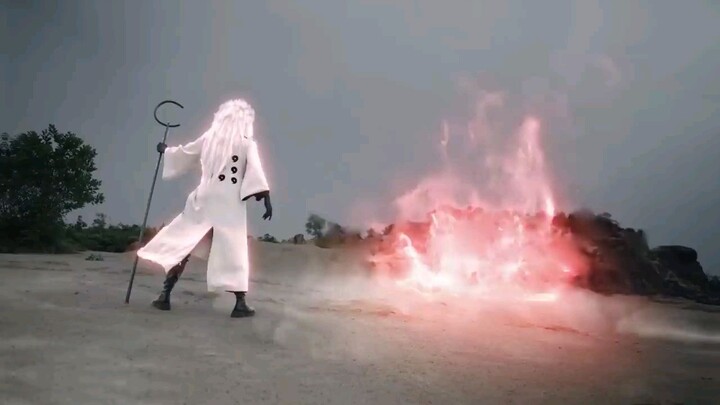 Naruto live action ,epic scene Madara vs might guy