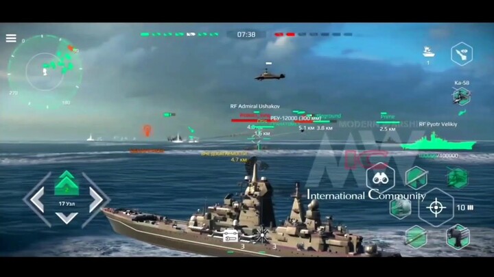 Modern Warships: Old Style and Graphics gameplay.