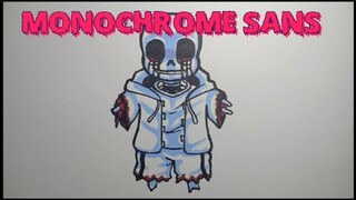 Drawing Monochrome Sans Very Easy Vẽ Sans Chế