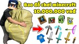 bqThanh Cùng Ốc Khám Phá Bao Tải Toàn Đồ Chơi Minecraft Trị Giá 10 Triệu Đồng ???