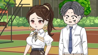 The most popular girl in the school hugged me in public to show her love to me.