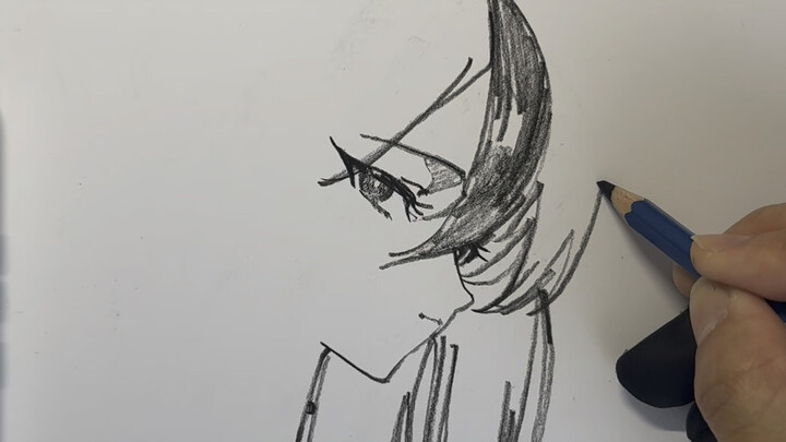 When you’re drawing, you’ve got to catch it off guard and finish it in one go.