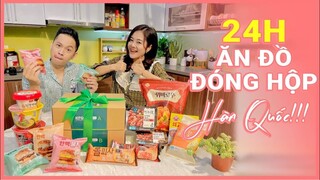 Thử Thách 24H Ăn Đồ Đóng Hộp, Ăn Liền Trong Siêu Thị Hàn Quốc!!! 🛒🍱🇰🇷