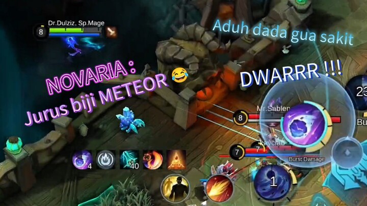 GAMEPLAY NOVARIA, BIKIN MUSUH KENA JURUS BIJI METEOR 😂