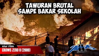 TAWURAN BRUTAL DUA SEKOLAH MUSUH BEBUYUTAN | ALUR CERITA FILM CROWS ZERO II (2009)