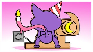 Smiling Critters CatNap HBD to you Cardboard voicelines (Poppy Playtime Chapter 3 animation)