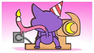 Smiling Critters CatNap HBD to you Cardboard voicelines (Poppy Playtime Chapter 3 animation)