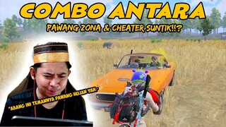 COMBO PAWANG ZONA & CHEAT SUNTIK !?? 2 VS SQUAD MELAWAN PARA PEMAIN NGENDOK!!! | PUBG Mobile