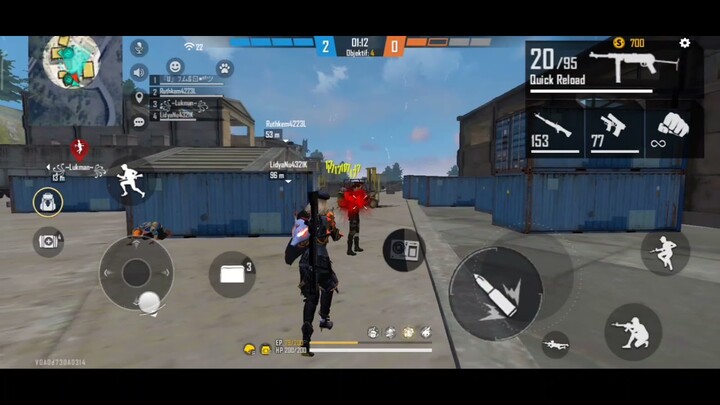 Free Fire MAX : Double Vector Sampe musuhnya Ngamuk