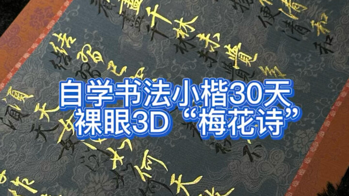 Take You on a Naked-Eye 3D Calligraphy Experience