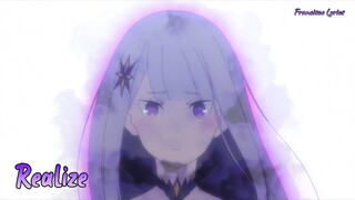 『Lyrics AMV』 Re:Zero Season 2 OP Full 「Realize - Konomi Suzuki」