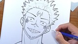 How to Draw ITADORI YUUJI / Ryomen Sukuna - sketch | Jujutsu Kaisen