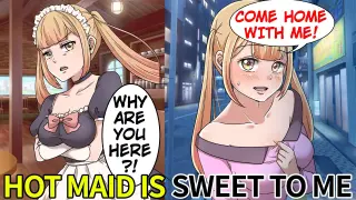 A Cold Attractive Maid At A Cafe is Warm Towards A Nerd Like Me (Comic Dub | Animated Manga)