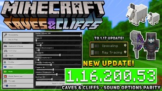 UPDATE! MCPE 1.16.200.53 BETA - XBOX | Sound Options Parity - Caves & Cliffs Update!