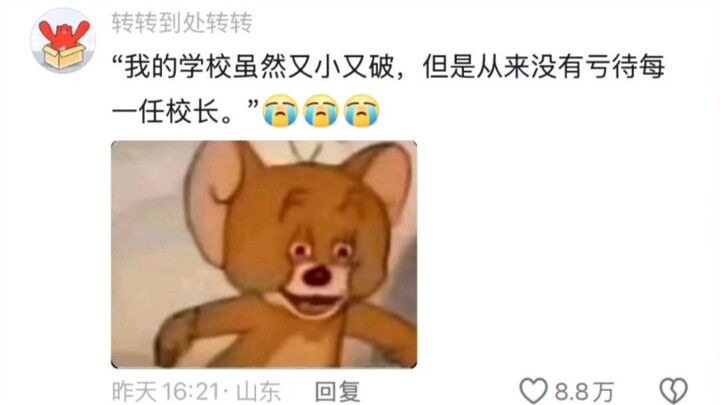 “My school may be small and run-down, but it’s never let down a single principal.” 😭😭