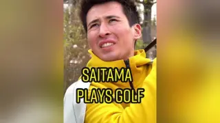 Saitama plays Golf anime saitama onepunchman goku manga fy