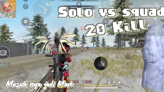 SOLO VS SQUAD PKE BUNDLE RABITE VAMPIRE + Tas sayap Evos street Sampe Kill 20 Musuh nya Jadi Mmk 🗿