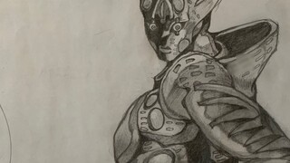 Gambar 3-5 panel JOJO yang berdiri dalam satu tarikan napas, berikan suka untuk menopang anak
