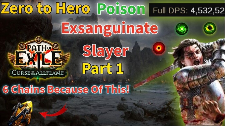 ZERO TO HERO Charge Stacking Poison Exsanguinate Slayer PART 1 [Path of Exile 3.29]