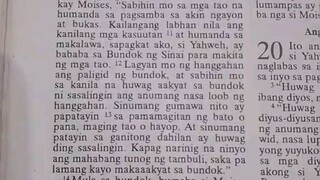 Pang Araw Araw na Talata.               Exodus 19:10-15