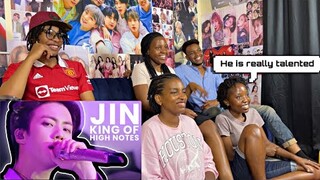 Kim Seokjin, The King Of High notes | Silver Vocalist of BTS | Reaction