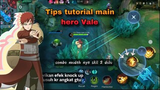 Hari ini kita belajar cara main hero vale yah 😍