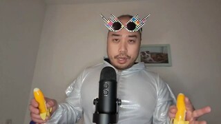 ASMR 2 Banana Roller Liquid Candy - Eating Sounds & Mouth Sounds