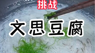Challenge difficult dishes (Wensi Tofu)