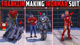 Franklin Shinchan🤣 & Doraemon Making Ironman Suit🔥 For The First Time😱 In GTA 5 #gta5