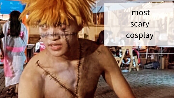 Cosplay seram!! ada yang tau character nya??💀