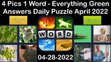 4 Pics 1 Word - Everything Green - 28 April 2022 - Answer Daily Puzzle + Bonus Puzzle