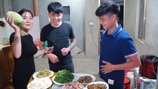 MẨY HIỆP SƯỚNG CƯỜI TÍT MẮT KHI A ĐÔ GIÀNG A PHÁO TẶNG DƯA CHUỘT KHỦNG BỮA TỐI TIẾP KHÁCH PHƯƠNG XA