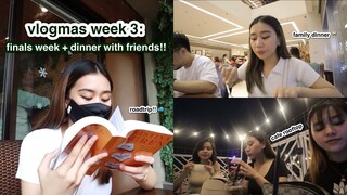 VLOGMAS WEEK 3🎄: cafe rooftop, final exams, party!! 🥳