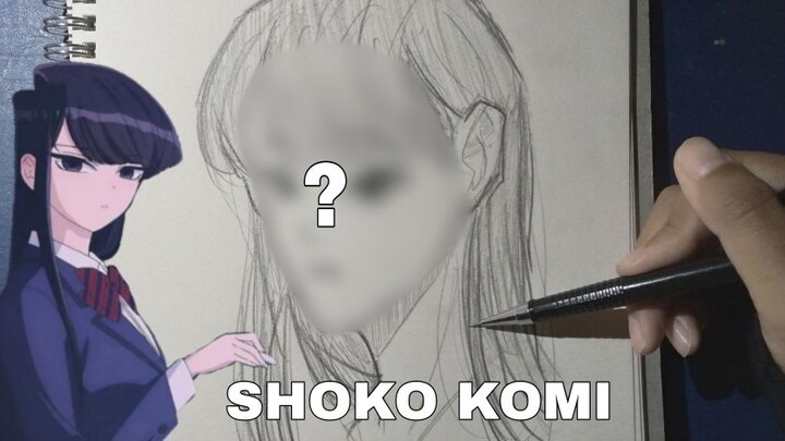 MENGGAMBAR SKETSA KOMI-SAN | Komi Can't Communicate