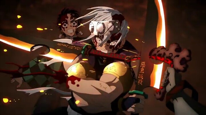[AMV] Kimetsu No Yaiba - Epic Battle Kamado Tanjiro X Uzui Tengen vs Gyutaro X Daki 🔥⚔️