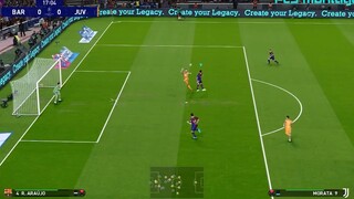 PES 2021 - Gameplay - Bà xã vs Juventus siêu kinh điển Hiệp 1