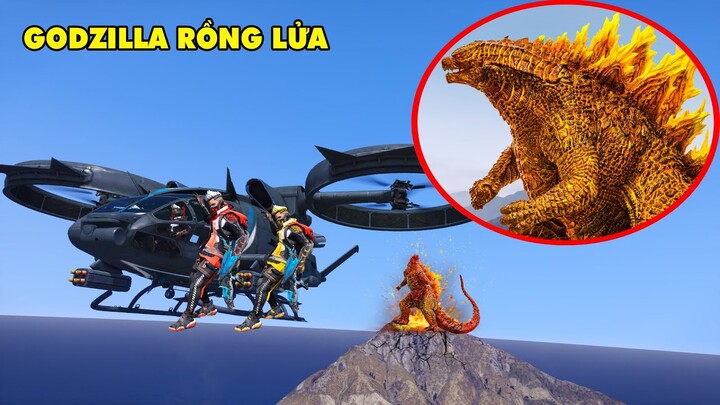 GTA 5 GODZILLA Rồng Lửa Tạo Ra Trận Địa Chấn Siêu Động Đất Trong Hành Trình Đi Tìm Kho Báu Đội COBRA