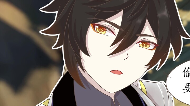 [ Genshin Impact Handwritten | Zhong Ying] "I didn't mean to kiss Mr. Zhongli secretly!"