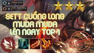 [ĐTCL] SETT 3 SAO MUDA MUDA THẲNG TIẾN TOP 1 | Cuồng Long + Chiến Binh Rồng trong meta reroll  ⭐⭐⭐