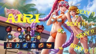 AOV AIRI GAMEPLAY - SEXY BIKINI - ARENAOFVALOR | ROV | LiênQuân | 傳說對決 | 펜타스톰