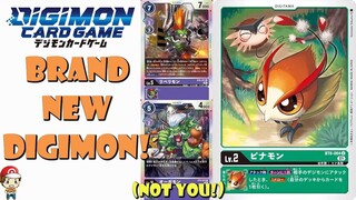 1st Ever Pinamon & Rebellimon TCG Cards Revealed! + New Ogremon! (Digimon TCG - BT6 Double Diamond)