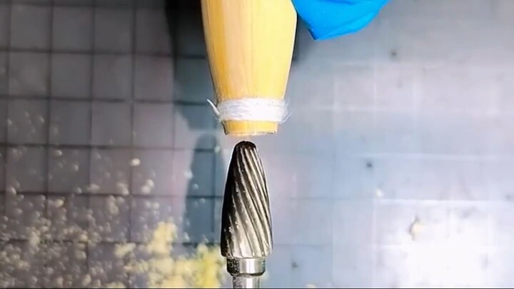 A floating tool for making reed stalks- Good tools and machinery make work easy